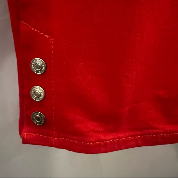 CHICO’S JEANS, Sz 2.5 / 14 / Lrg, Red So Slimming Girlfriend Slim Leg Ankle Crop - Picture 6 of 15